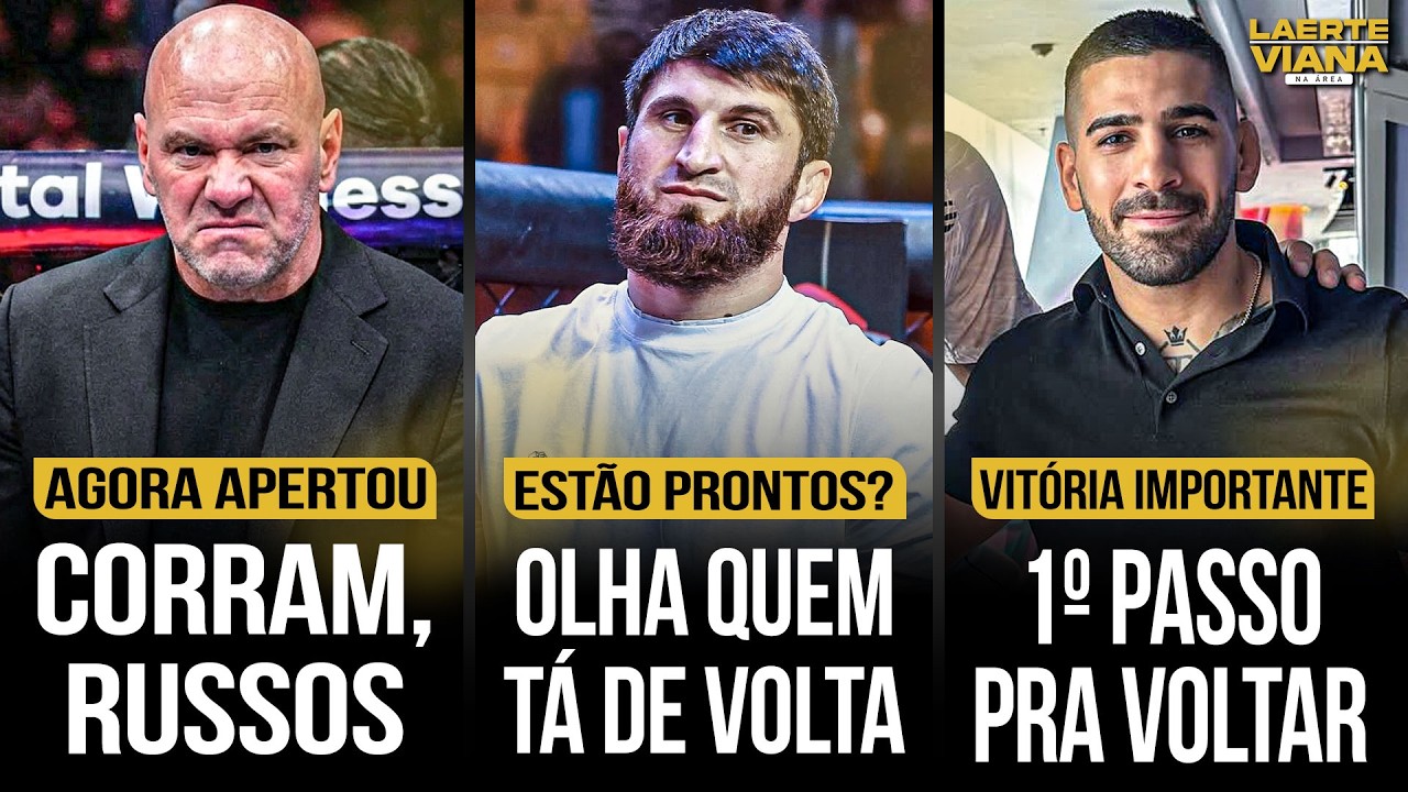 ANKALAEV RESSURGE, RUSSOS AMEAÇADOS, BORRACHINHA CHOCA, TOPURIA VENCE, BRASILEIROS COM LUTAS E MAIS