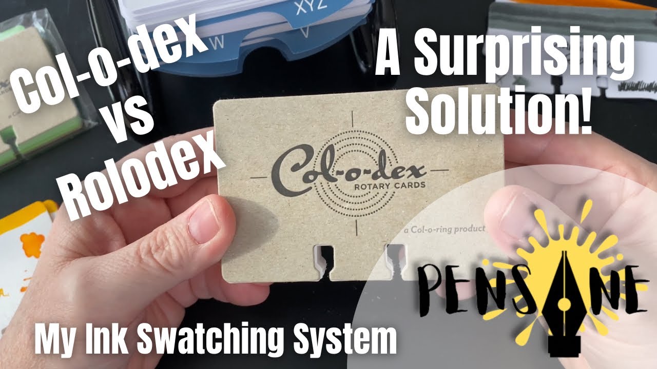 Fountain Pen Ink Swatching System | Col-o-dex vs Rolodex #fountainpen #fountainpenink