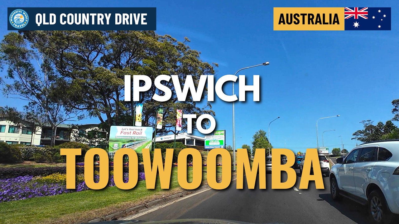 Driving To The Garden City: Toowoomba, Queensland Australia | 4K UHD| Wonderful World