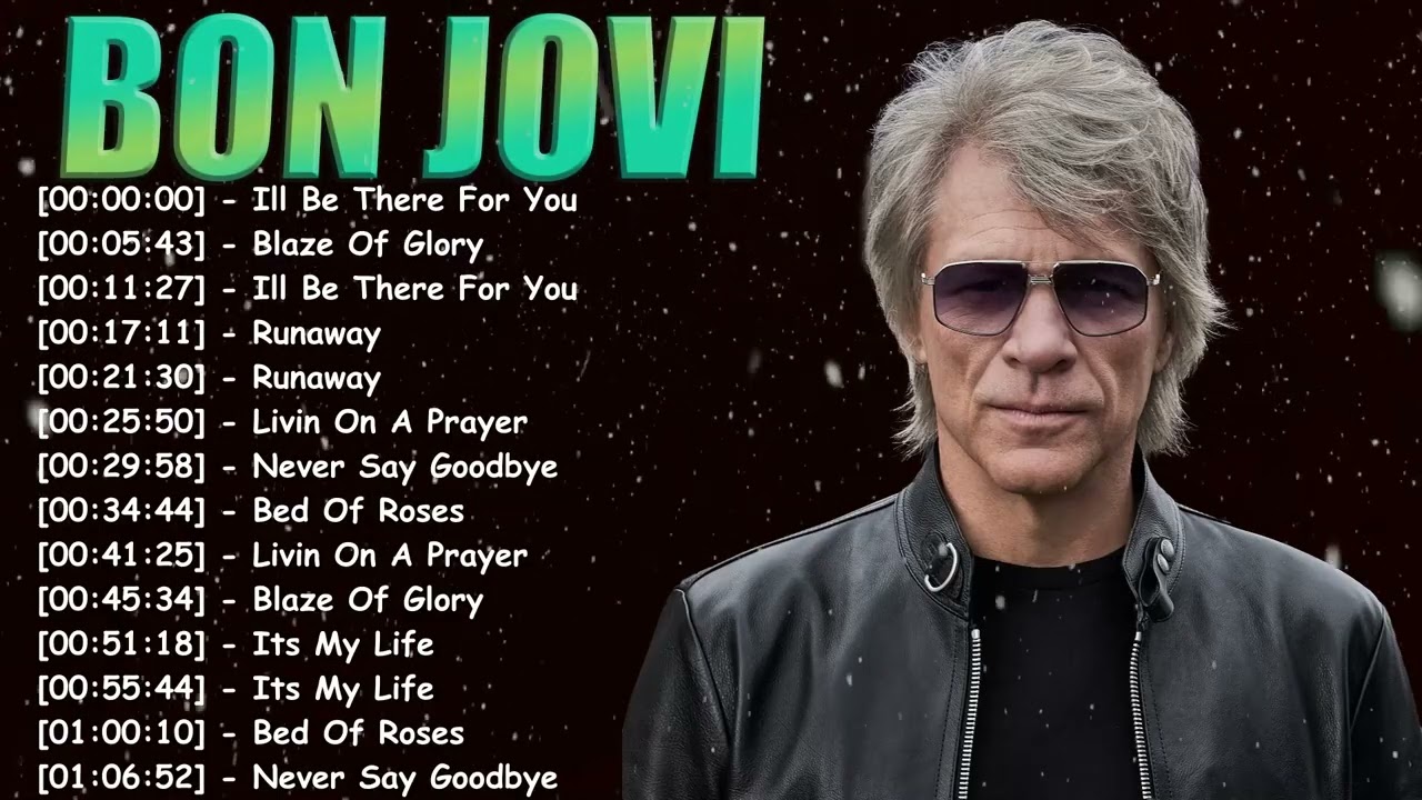 Bon Jovi Full Album Greatest Hits – Top 20 Best Songs of the 80s Rock Era