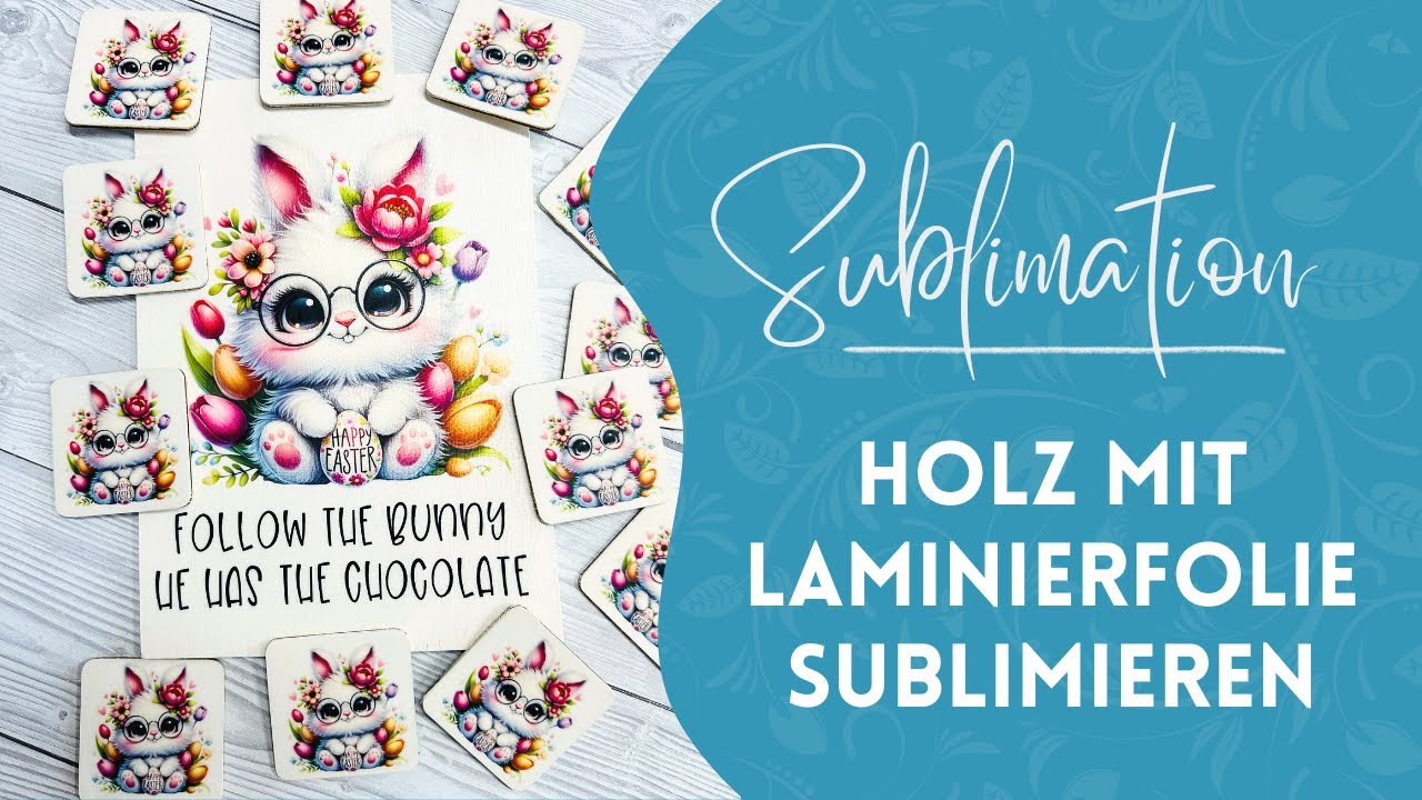 Holz mit Laminierfolie sublimieren