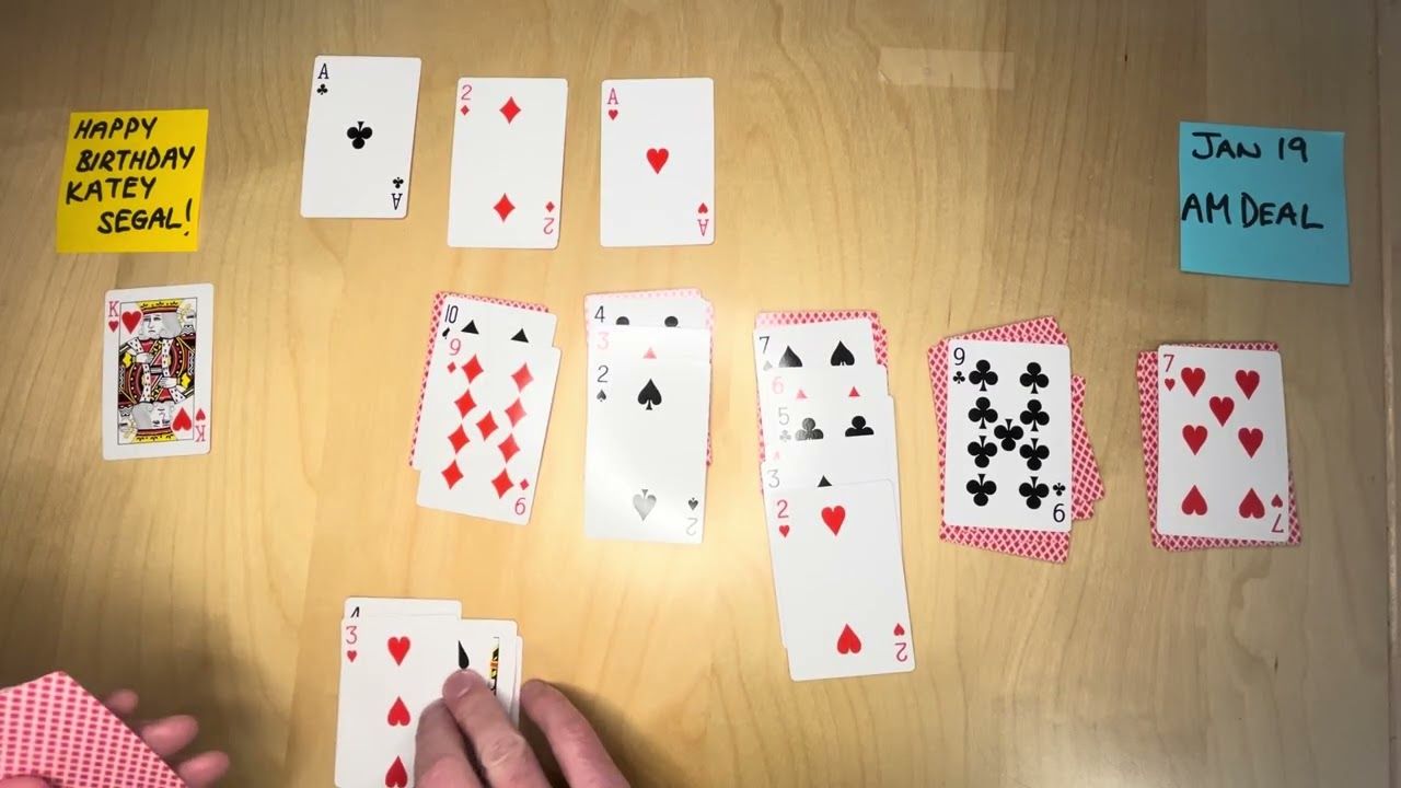 Sammy Solitaire - January 19 AM Deal