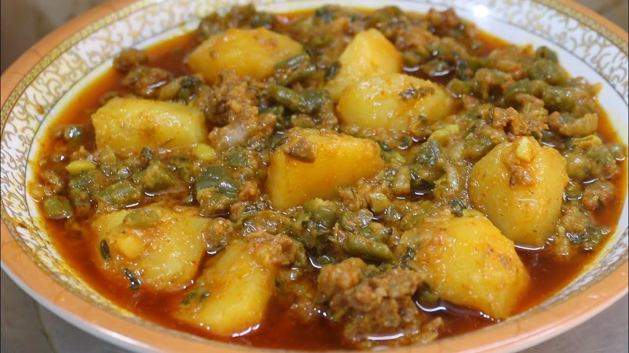 Kheema Binis ki phalli/Sehri Special Quick and Easy Binis ki phalli Kheema/Hyderabadi Binis Kheema 