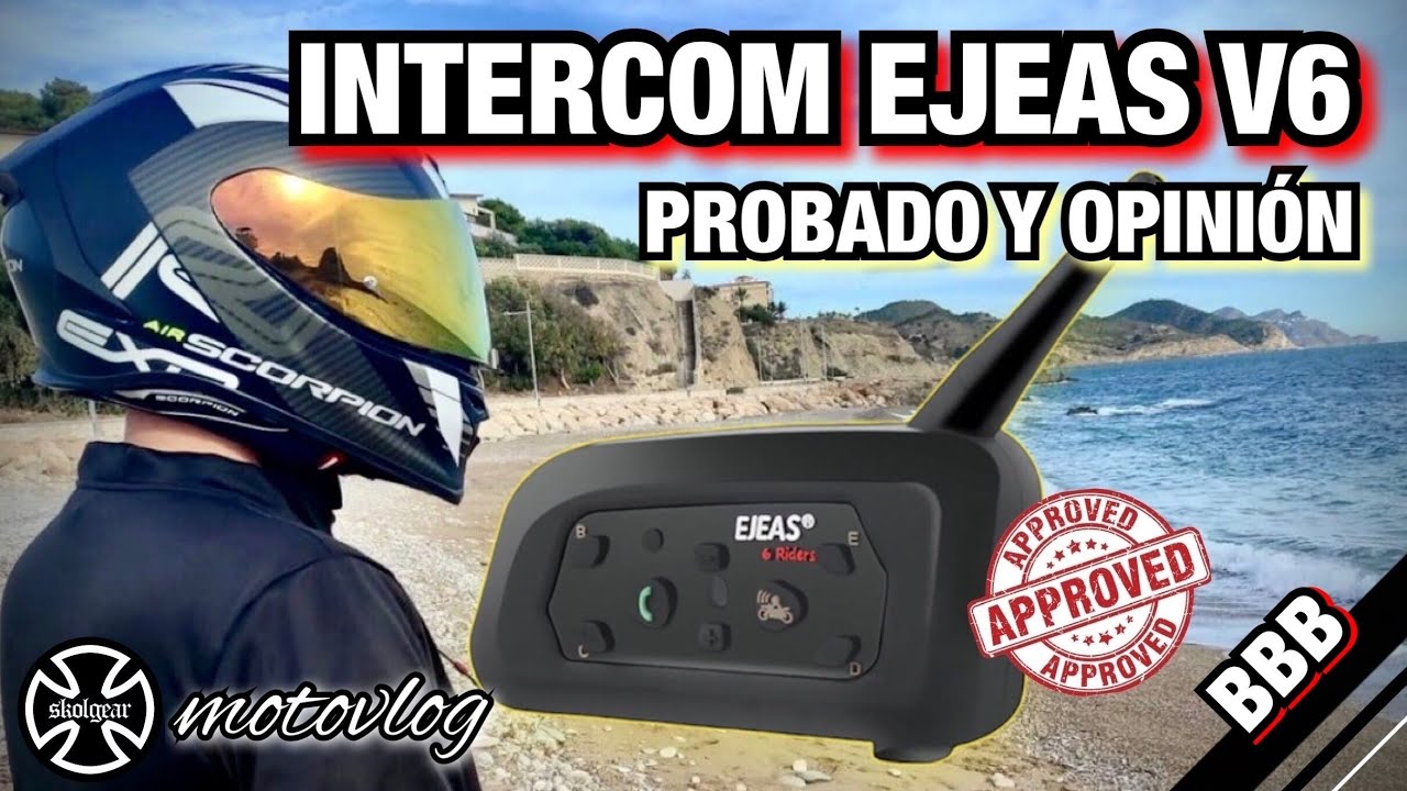 EJEAS V6 Intercom | PRUEBA a Fondo | Opinión y Valoración | Bueno, Bonito y BARATO | MOTOVLOG
