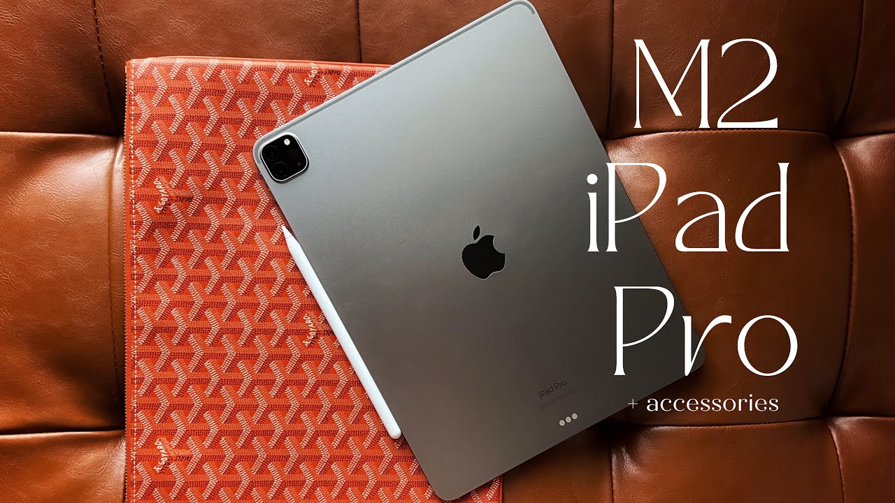 NEW 2023 M2 iPad Pro (12.9”) + accessories, Apple Pencil 2, MOFT | Aesthetic Unboxing and Setup