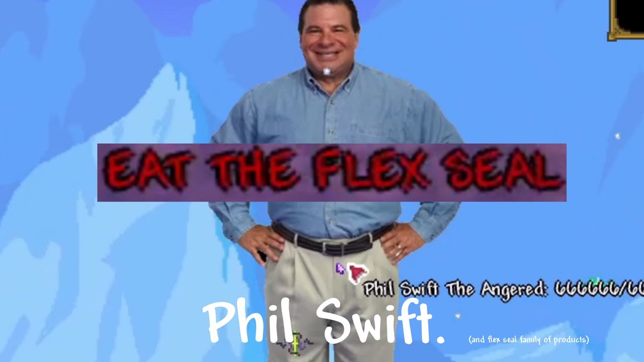 Phil Swift is here to destroy Terraria with his flex tape...