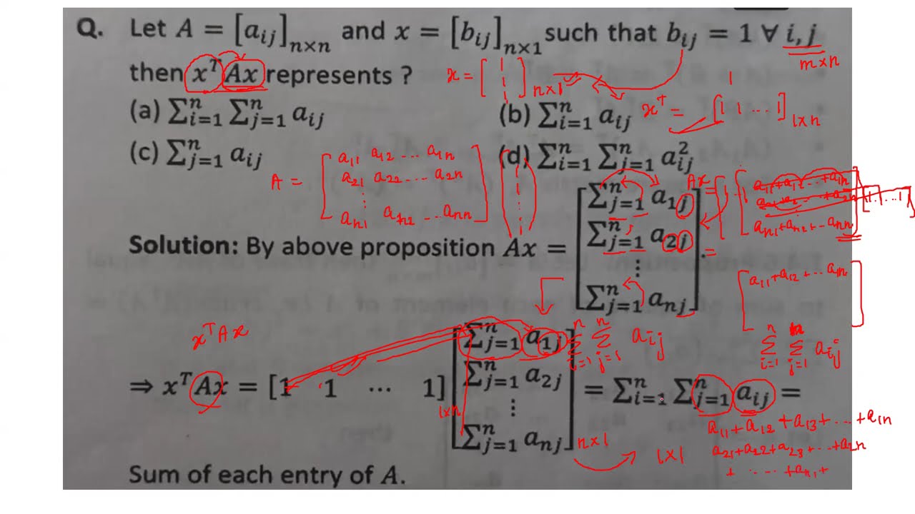 Matrices Class 2 (Trace, Determinant, Inverse, Conjugate, Conjugate Transpose of a matrix)