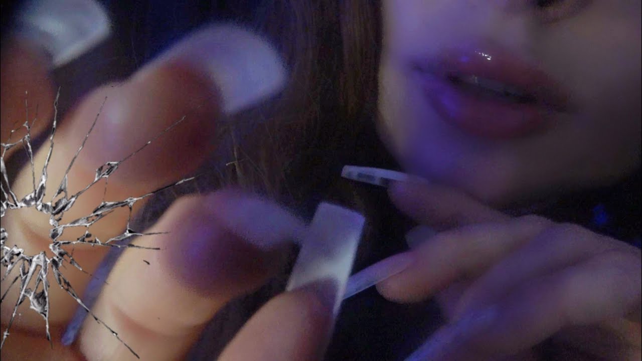 ASMR Most Calming Tapping on Glass (Face Tapping & Unintelligible Whisper, NO TALKING for Sleep)