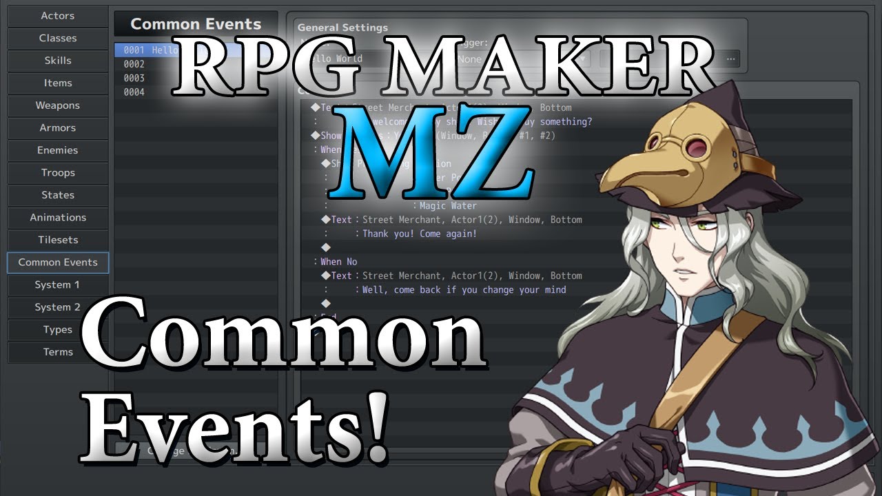 RPG Maker MZ Tutorial #21 - Common Events!