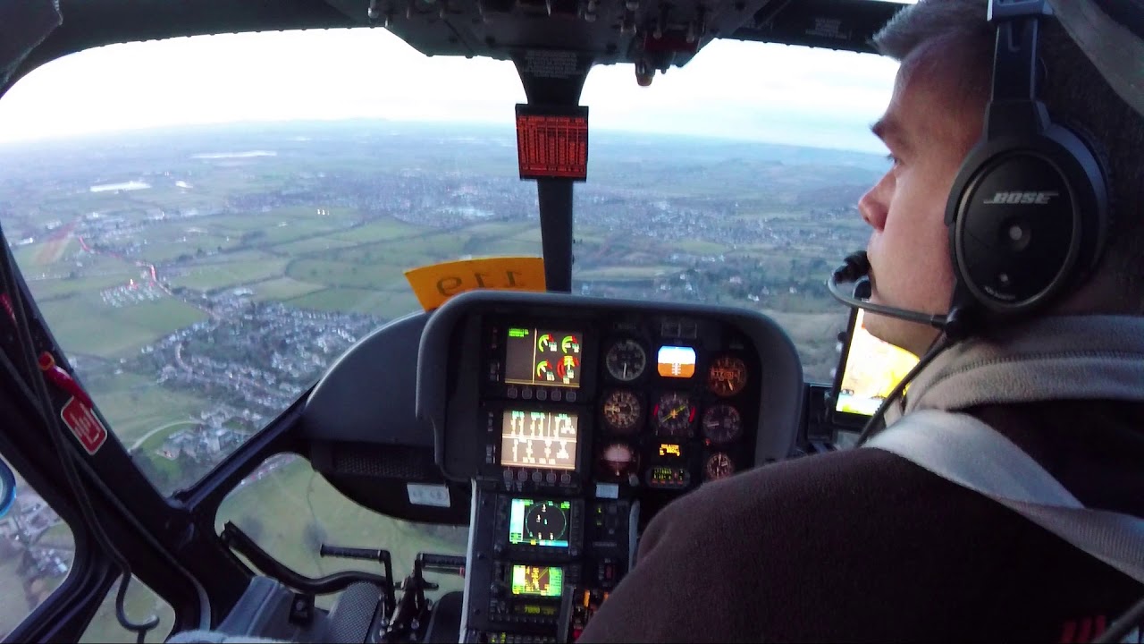Agusta 119 koala ,Evening Landing at the Cheltenham festival