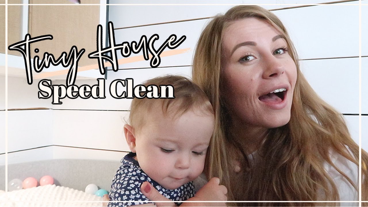 TINY HOUSE SPEED CLEAN | CLEANING MY TINY HOUSE