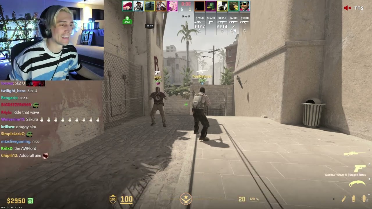 xQc Plays COUNTER STRIKE 2 with the TOP STREAMERS!
