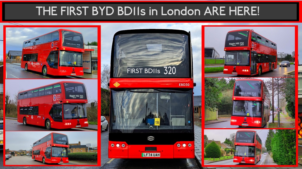 The WORLD'S FIRST BYD eBus BD11s Now On London Bus Route 320 | New Allocation EXPLAINED | TfL Buses