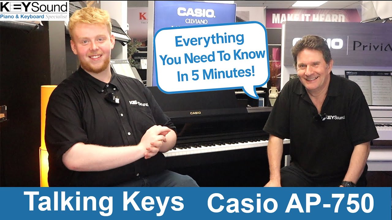 Casio Celviano AP-750 - Talking Keys - Keysound Piano Review