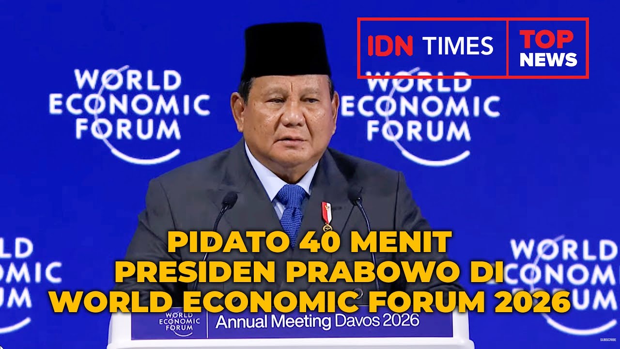 [LENGKAP] PIDATO 40 MENIT PRESIDEN PRABOWO DI WORLD ECONOMIC FORUM 2026