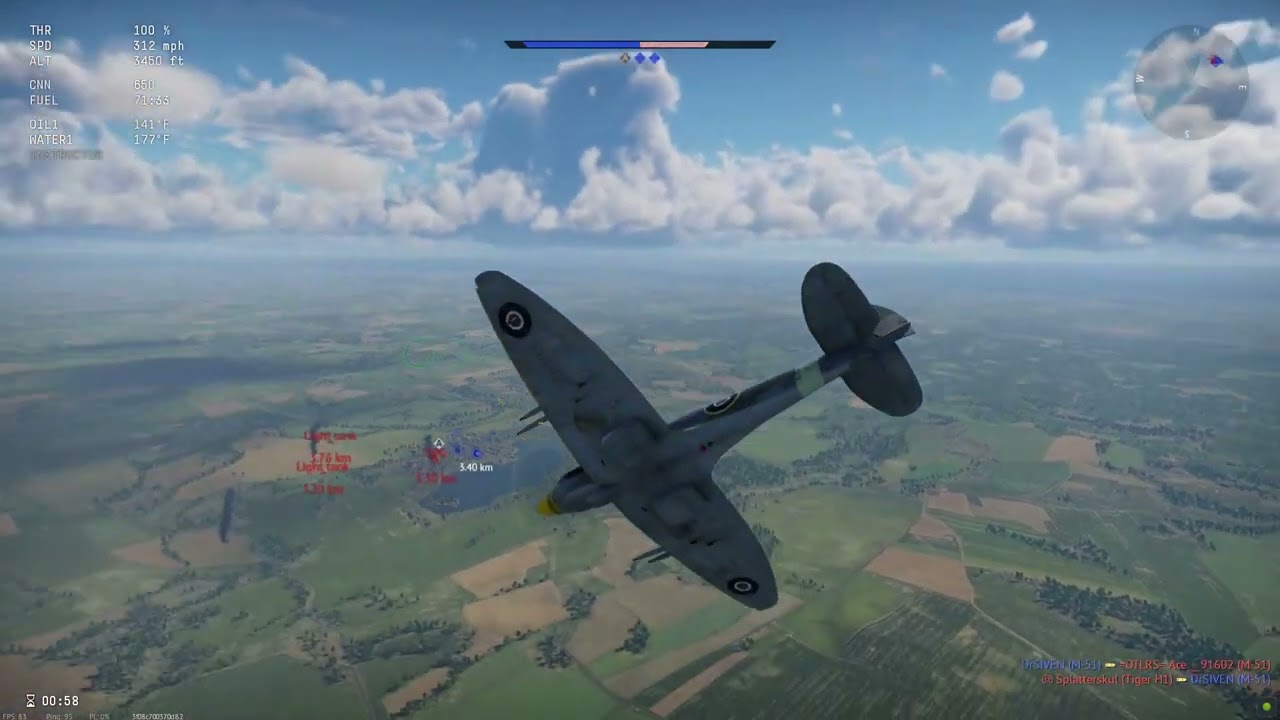 War Thunder Arcade TBS (no commentary)