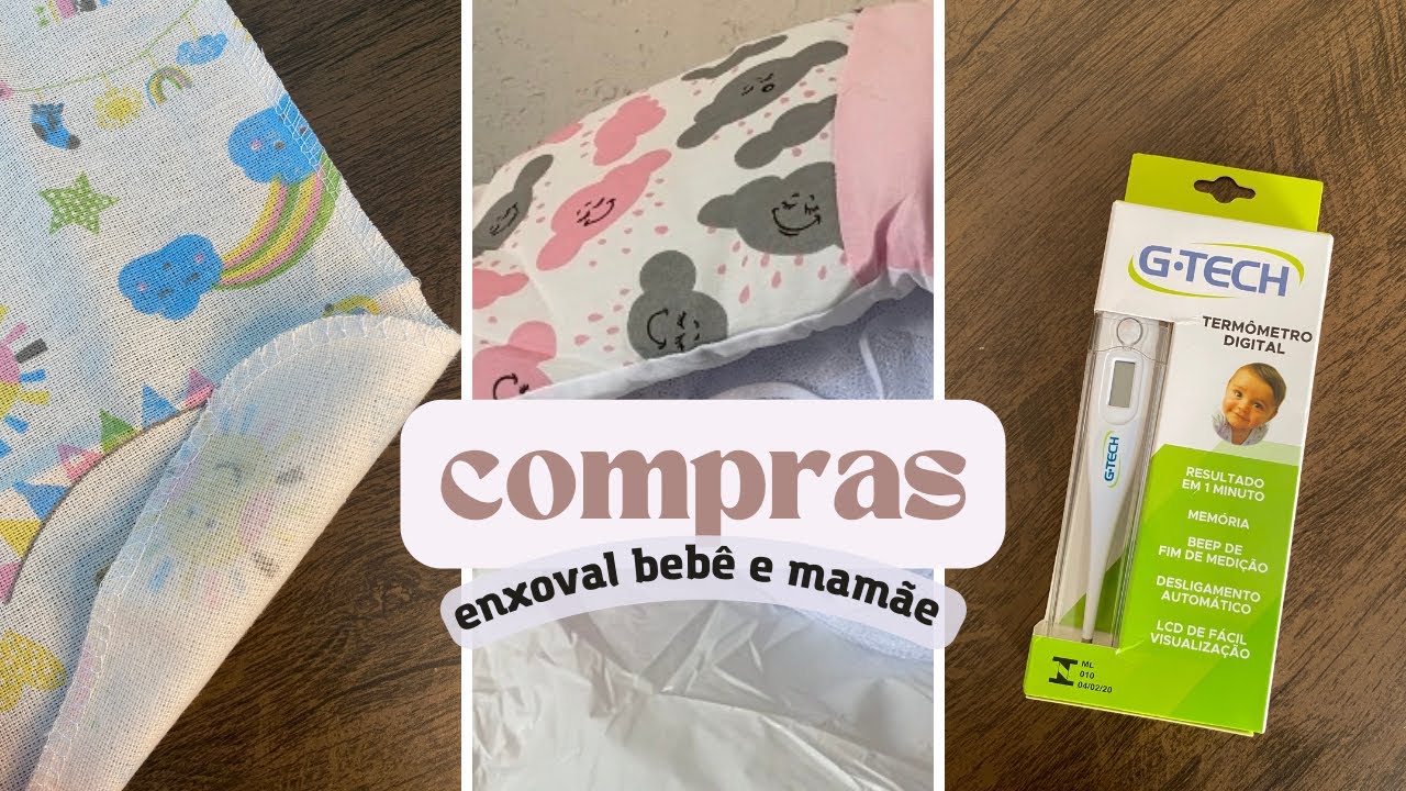 COMPRAS DE ENXOVAL DA BEBÊ E MAMÃE NA SHOPEE | MOSTREI O KIT BERÇO