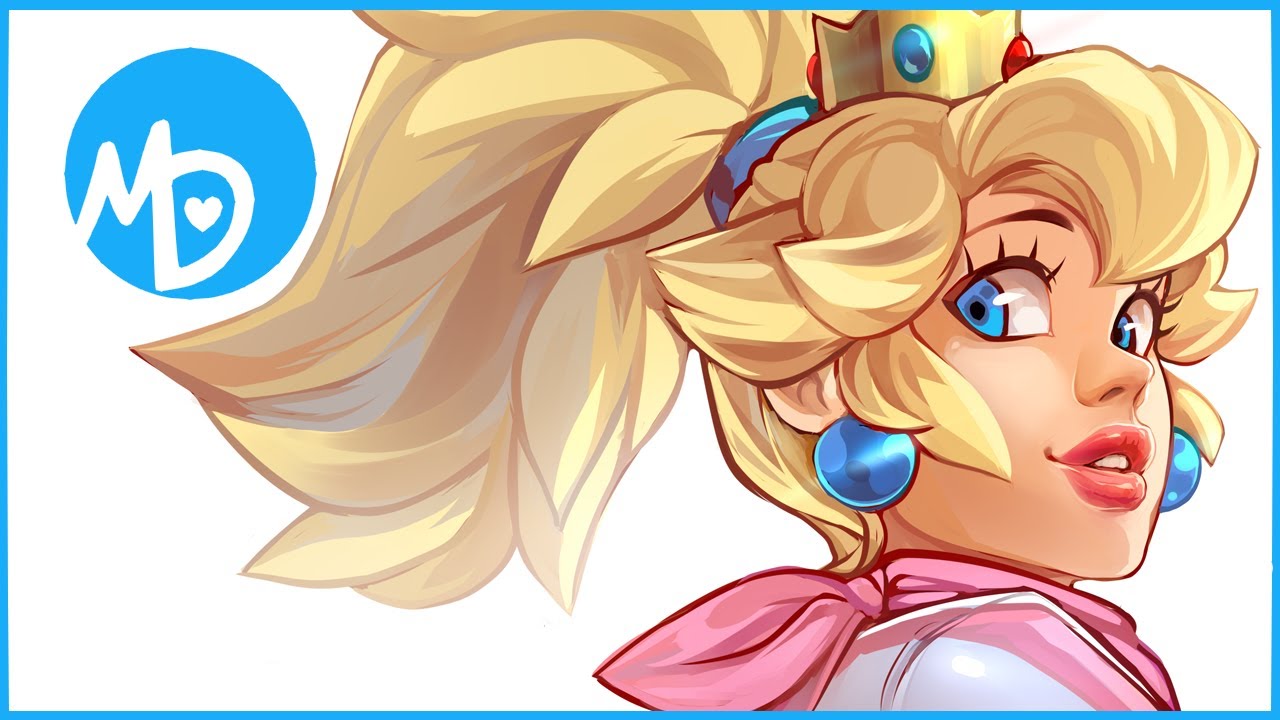 Mario Kart 8 | Princess Peach pin up | Speedpaint