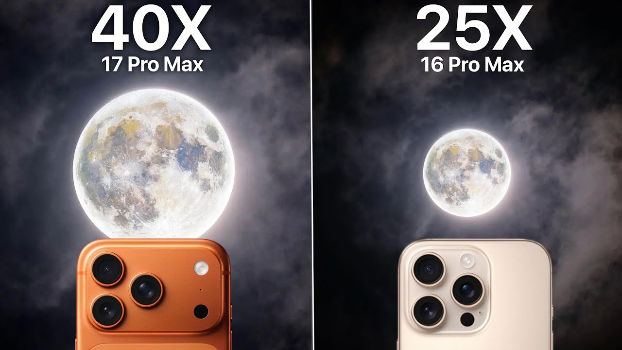 iPhone 17 Pro Max VS iPhone 16 Pro Max Live Zoom Test Comparison