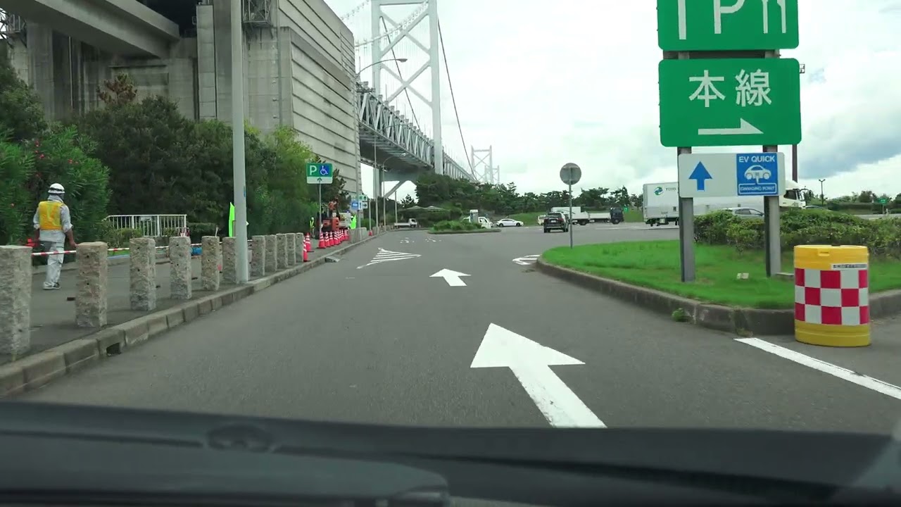 4K　E30・瀬戸中央自動車道（瀬戸大橋）　北行き　等速　高松道・坂出JCT→与島PA→倉敷JCT　2023年8月撮影版