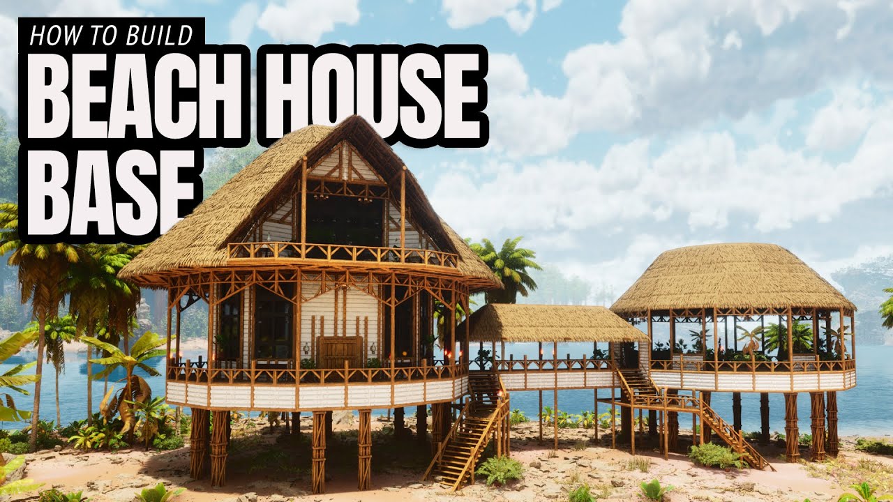How To Build A Beach House Base - Ark Survival Ascended