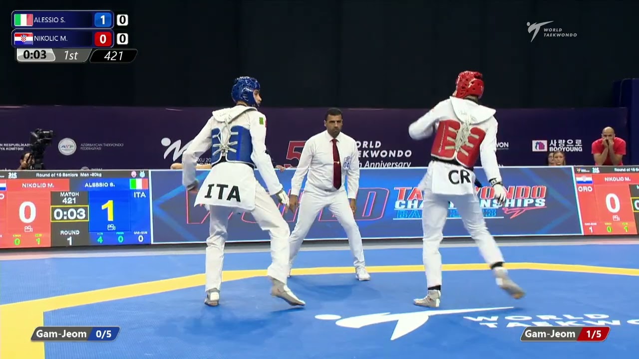 421 R16 Men  80kg ITA ALESSIO S  CRO NIKOLIC M