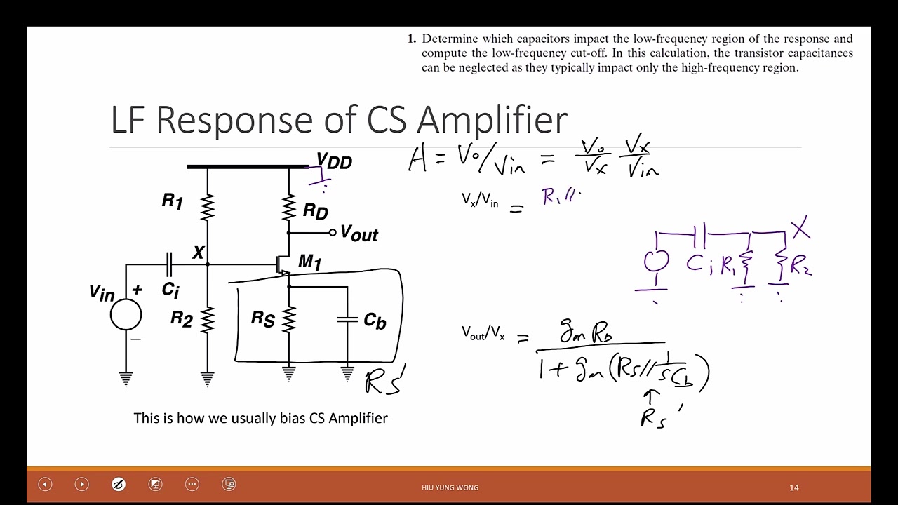 L19-5 Common Source Frequency Response Low to midband frequency Part 1