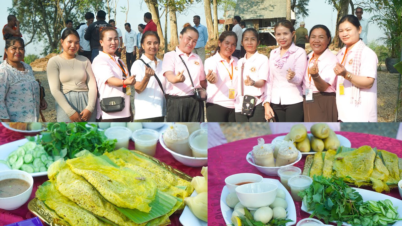 ព្រឹកនេះនៅទីទួលប្រាសាទកន្លែងអភិវឌ្ឍន៍ថ្មីមានរៀបចំកម្មវិធីបុណ្យប្រគេនចង្ហាន់ព្រះសង្ឃ