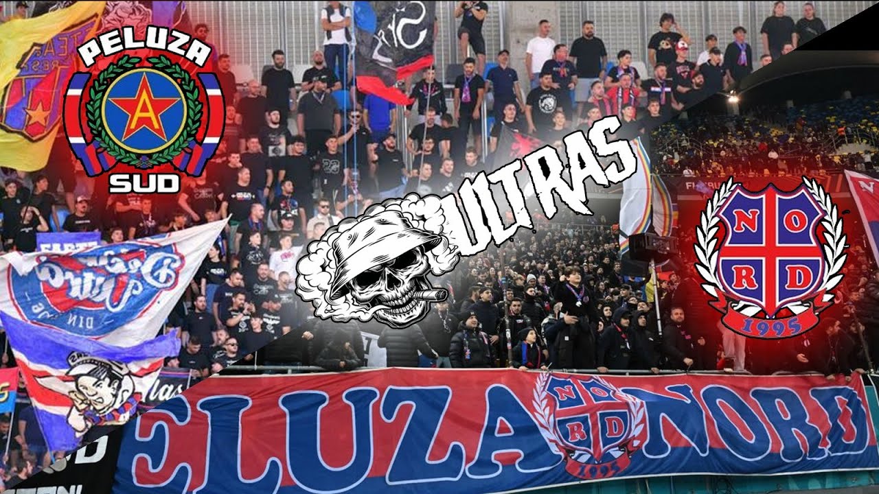 Peluza Nord FCSB vs Peluza SUD Steaua ☠️ Cine domină tribunele din București? #ultras #casual #4k