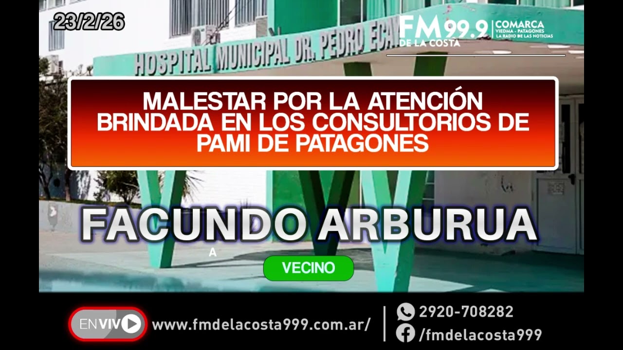 Facundo Arburua - FM DE LA COSTA 99.9 - 23/2/26