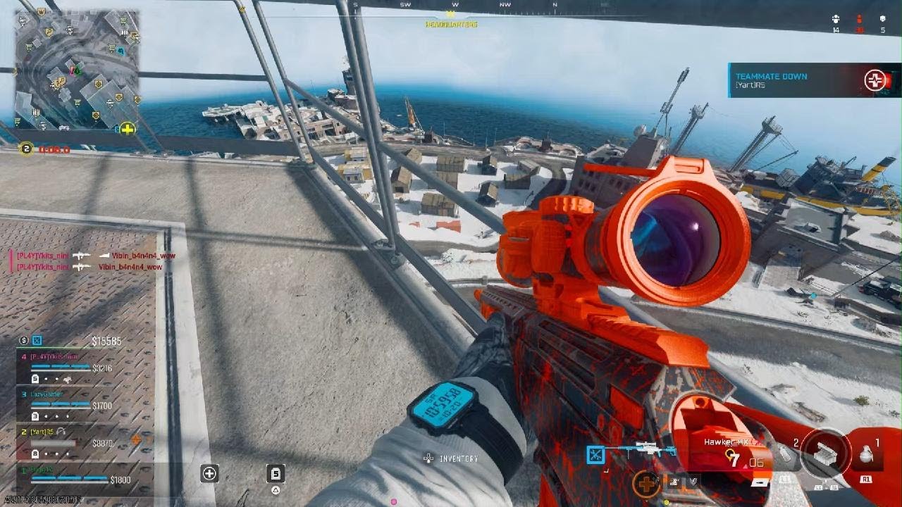 Wanted to try out sniping in Call of Duty😬