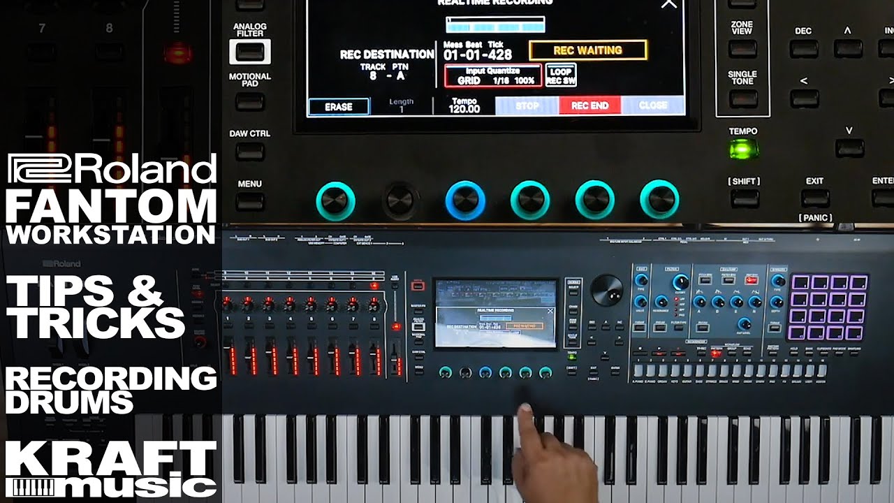 Roland Fantom - Tips and Tricks - Recording Drums
