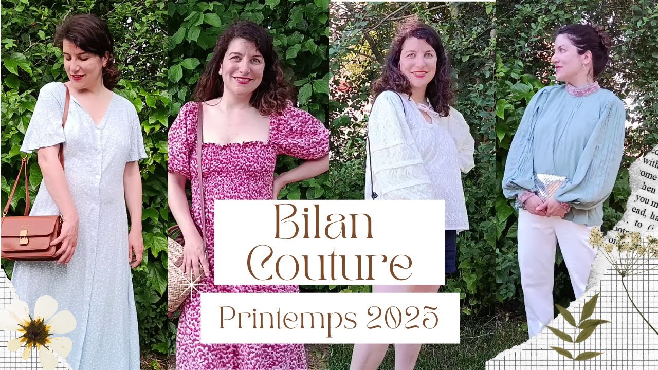 Bilan couture Printemps 2025 - 5 projets fleuris 🌸