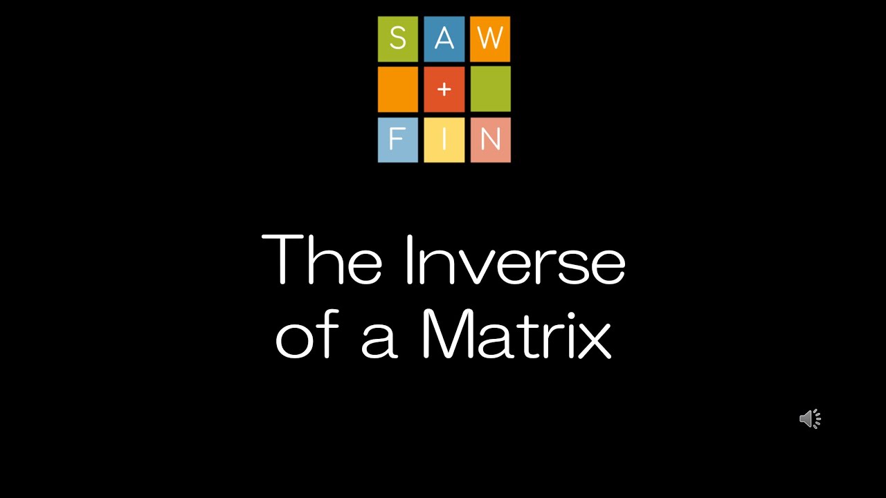 Linear Algebra 2.3 The Inverse of a Matrix