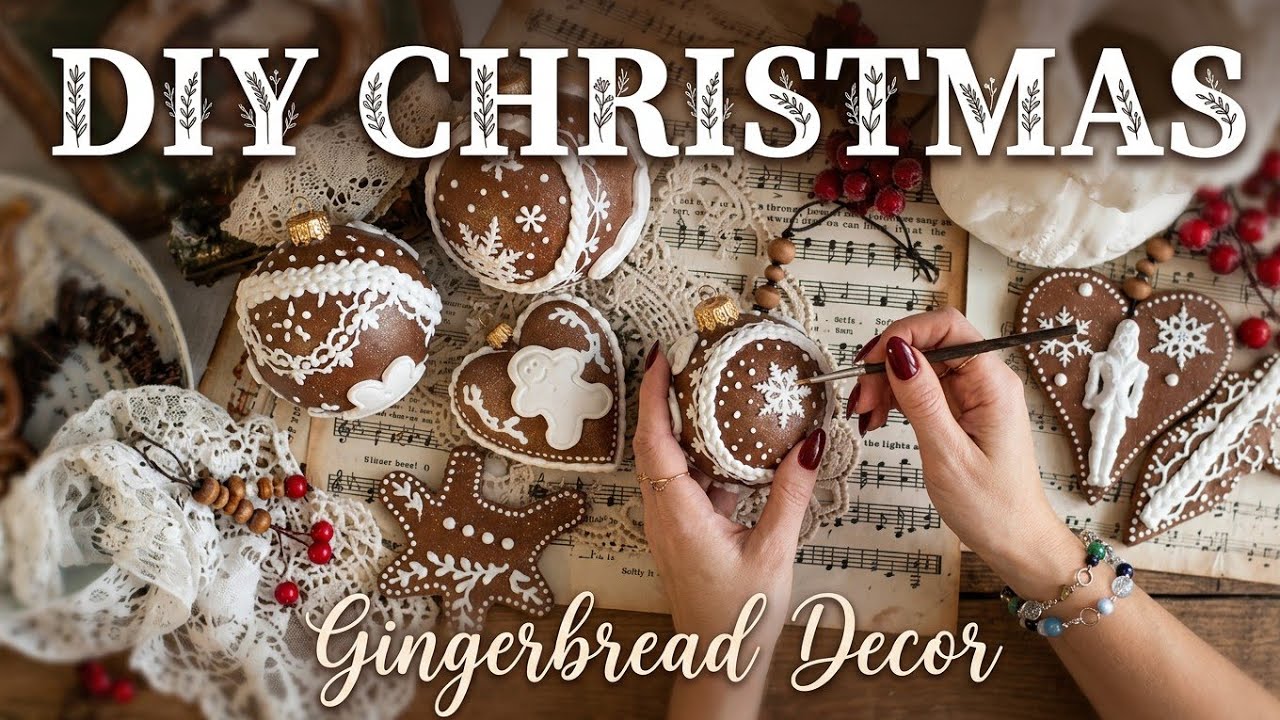 Gingerbread Christmas tree ornaments 🌲❤️🌲