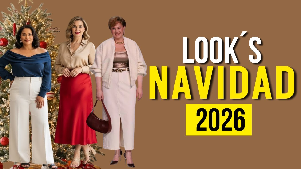 Outfits modernos para Navidad 2025 con colores 2026