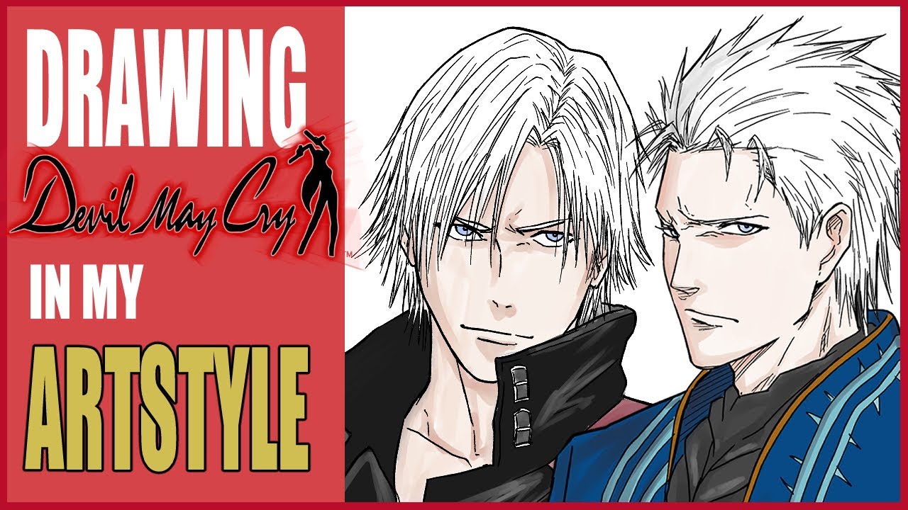Drawing Dante and Vergil | Devil May Cry | Speed painting