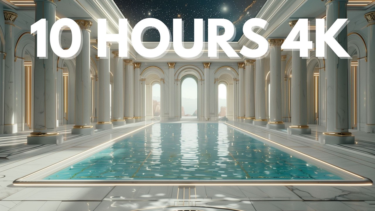 CELESTIAL ROMAN BATH: Royal Space Spa 🏛️✨ 10 Hours Luxury Water Sounds for Sleep