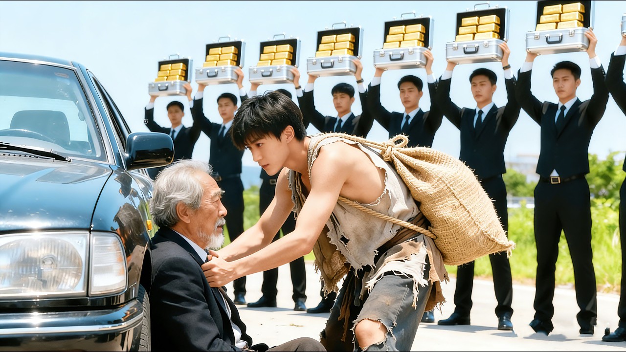 شاب فقير ينقذ رجلاً عجوزاً؛ فهو مليارير، يُعطيه قصراً كجزاء!