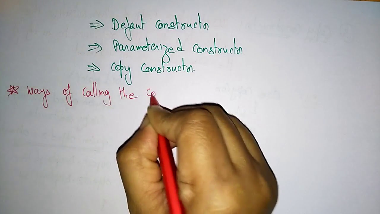 Constructor in C++ | Calling types | Part-2/2 | OOPs in C++ | Lec-18 | Bhanu Priya