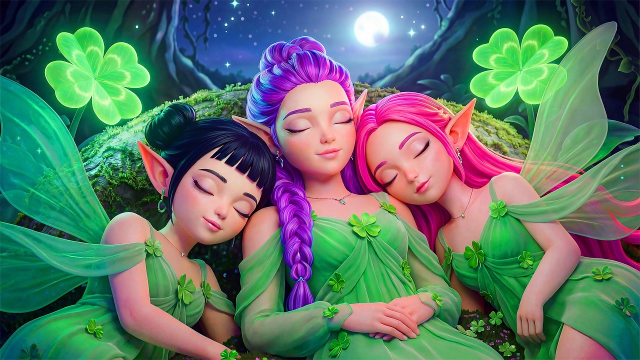 Cozy St. Patrick's Day with Rumi, Zoey and Mira ☘️ Sleep Music for Your Night