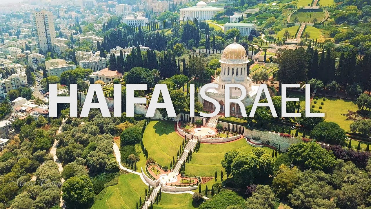 חיפה | Israel. Haifa from above | The Baha'i Gardens. Port of Haifa