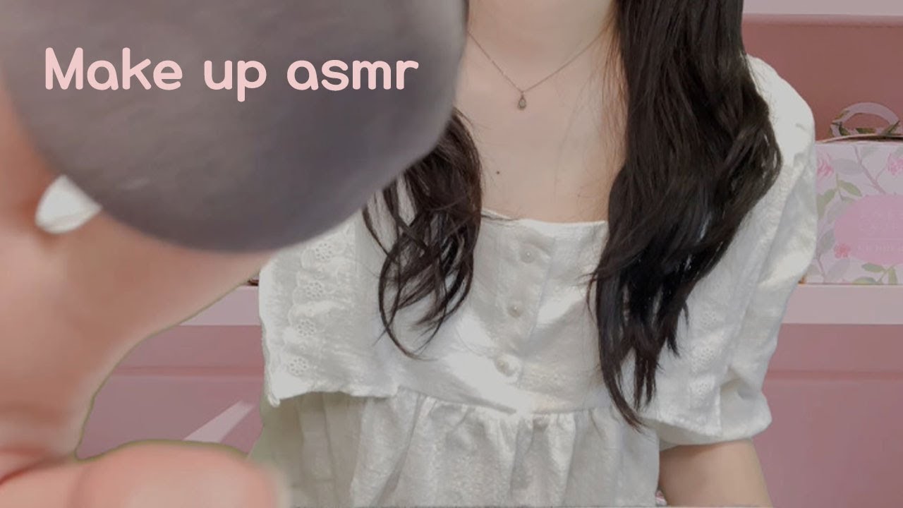 (Sub⭕️) ASMR 봄맞이 핑크핑크 메이크업 해주기 ㅣ Make-up role play ㅣ 후시녹음 맛집