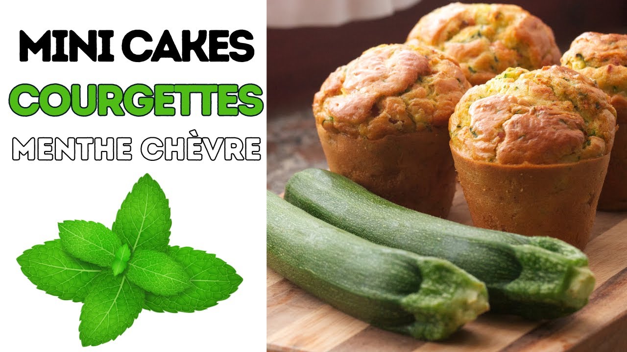 👍  ma recette des mini CAKE COURGETTES MENTHE chèvre frais ⭐ hyper FACILE  prêt en 5mn  🤩