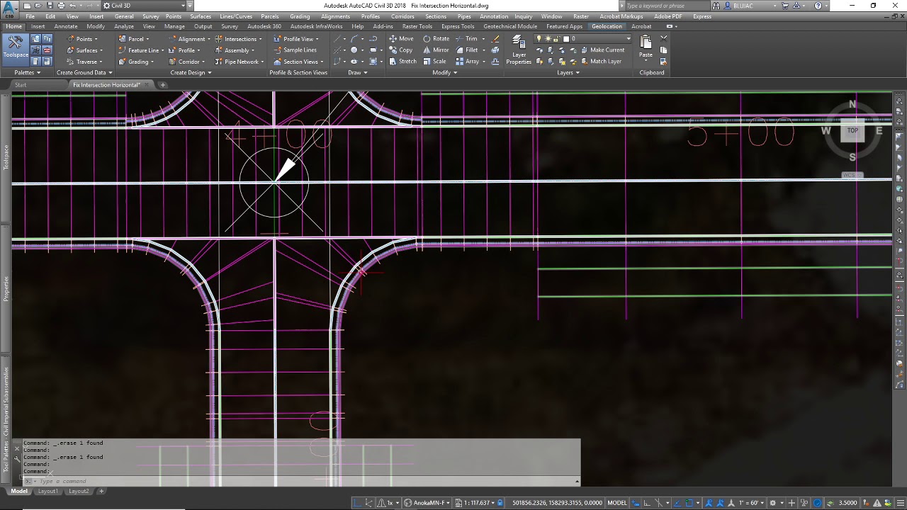Modify Intersection Assemblies to match ROW