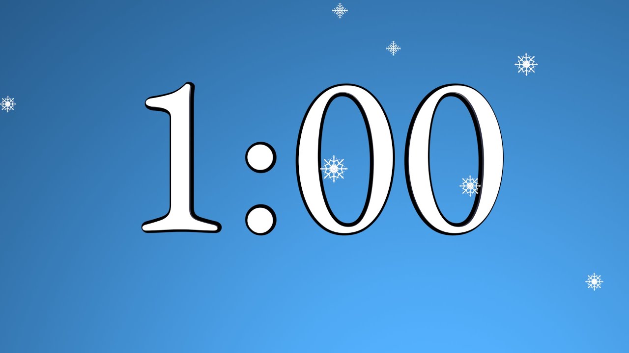 1-minute - relaxing music - snowfall