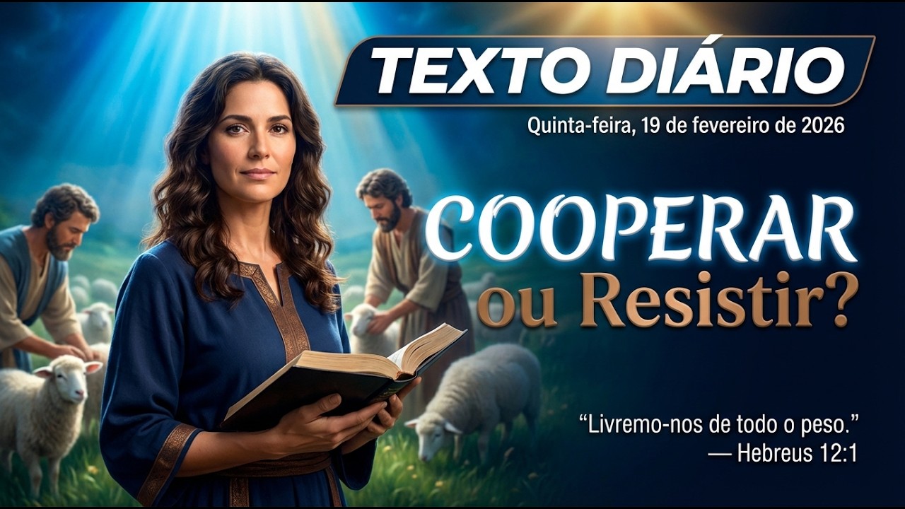 TEXTO DIÁRIO — 19/02/2026 | O que Deus VÊ quando você decide COOPERAR com a liderança?