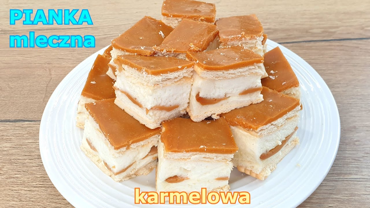 Szybka pianka mleczna - PTASIE MLECZKO 👌 Быстрая молочная пенка - карамель ПТИЦЬЕ МОЛОКО 👌 ЗЕФИР