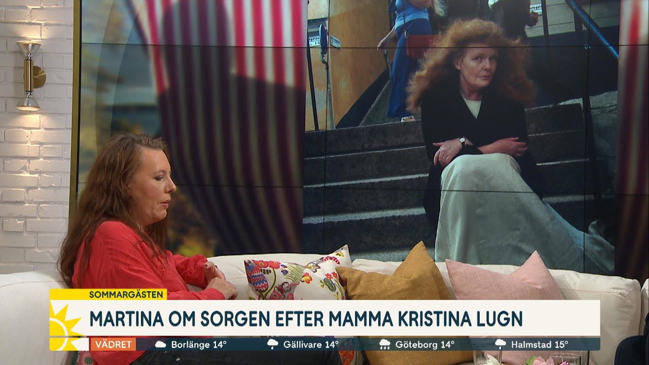 Martina om mamma Kristina Lugns död: Precis i början av att förstå av vad som … - Nyhetsmorgon (TV4)