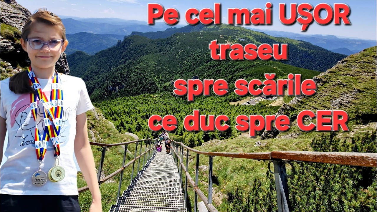 CEAHLAU-Cel mai scurt traseu la Vf. Toaca, unde si Campionii urca celebra Scara spre cer. Romania 4K